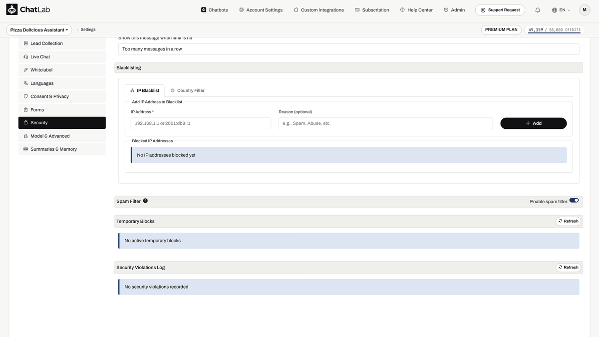 IP Blacklist manager