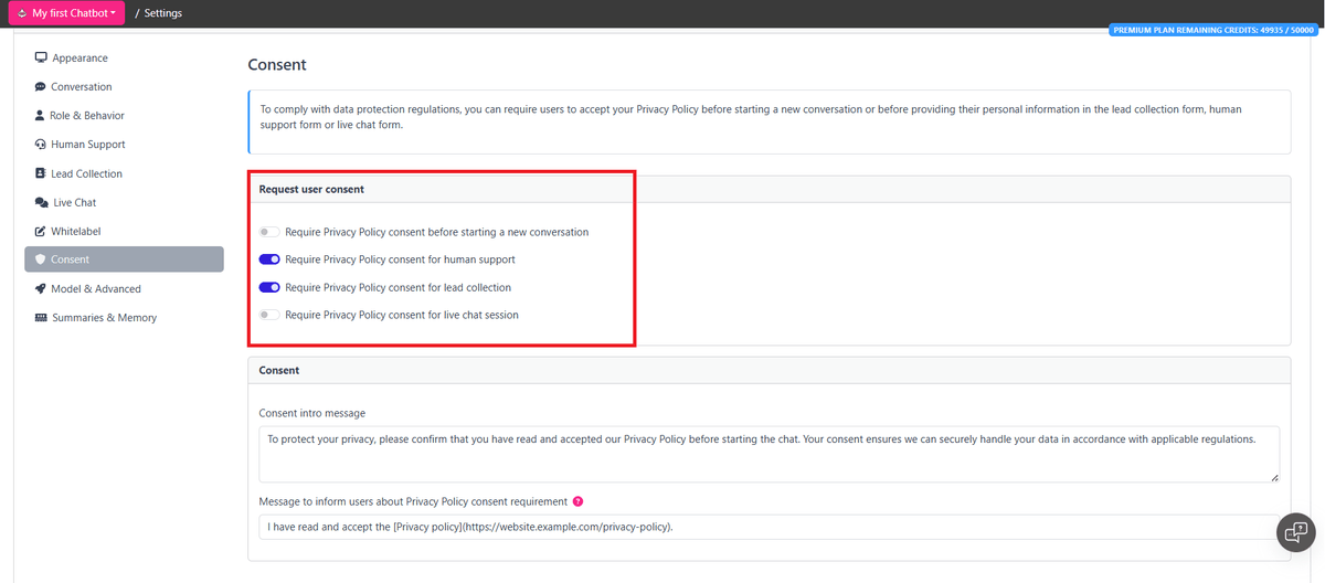 Zarządzanie zgodami