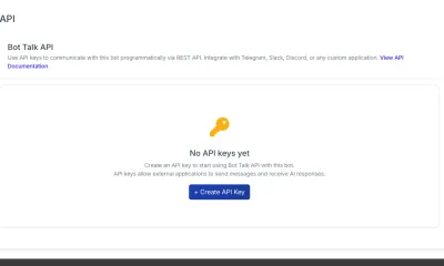 Bot Talk API tab