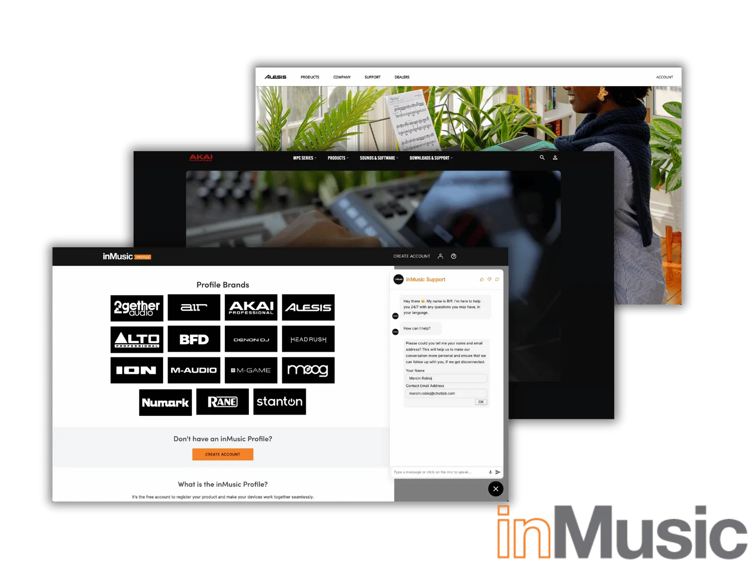 inMusic Customer Support with AI