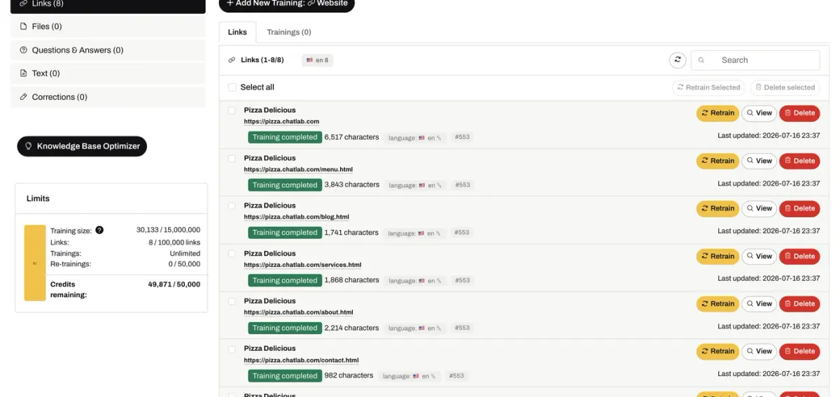 Website Integration