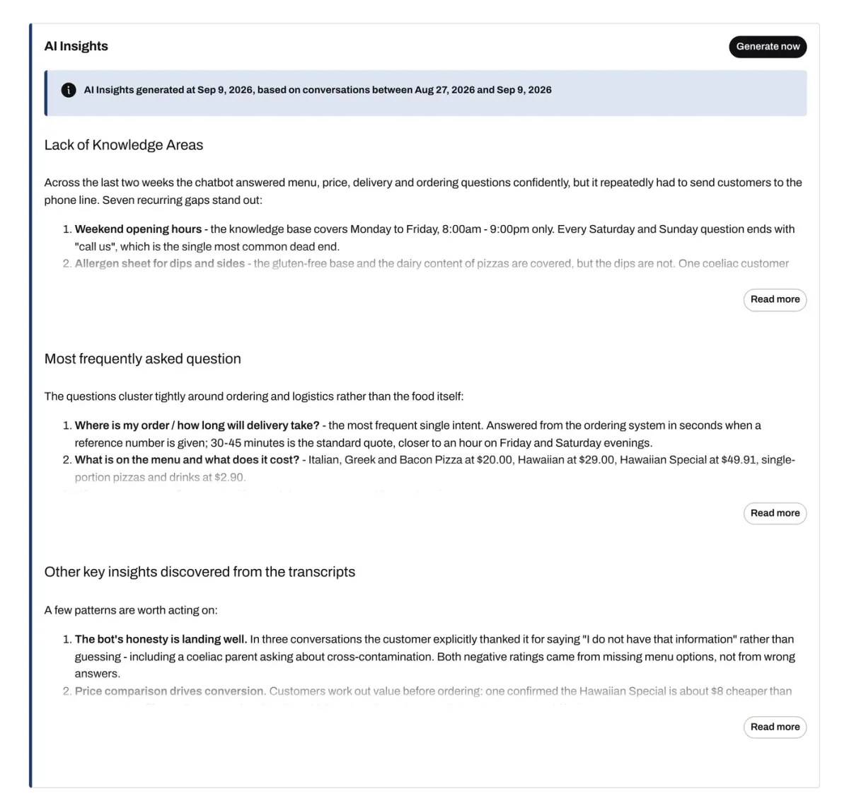 AI Conversation Insights