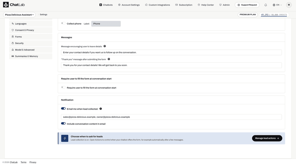 Notification section|width=60