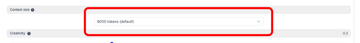 Context size setting|width=60