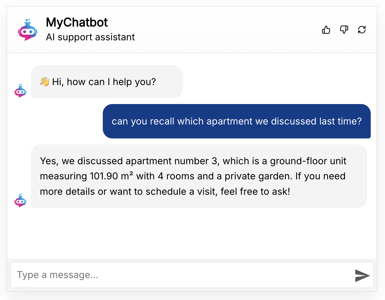 Chatbot memory